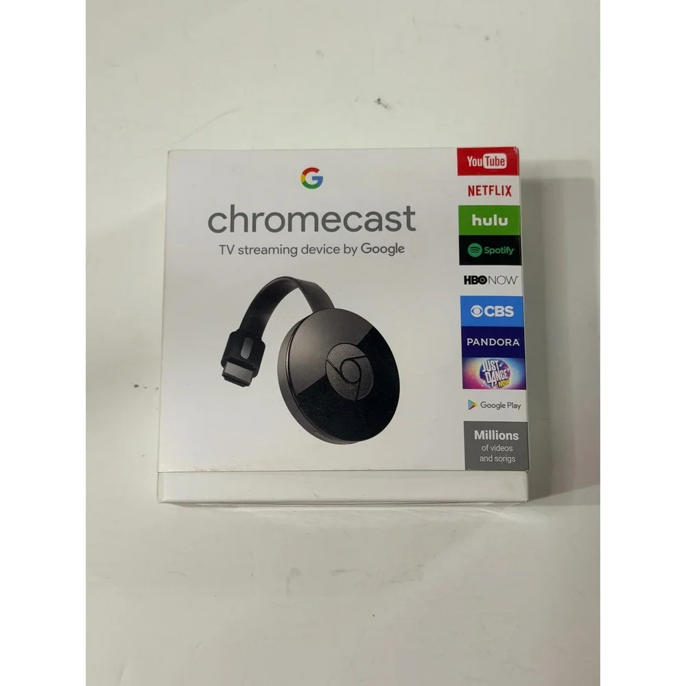 Google Chromecast 2nd Generation Digital Media Streamer NC2-6A5 Black HDMI
